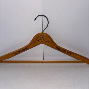 Vintage The Penn Harris Hotel Harrisburg Penna Wooden Clothes Hanger